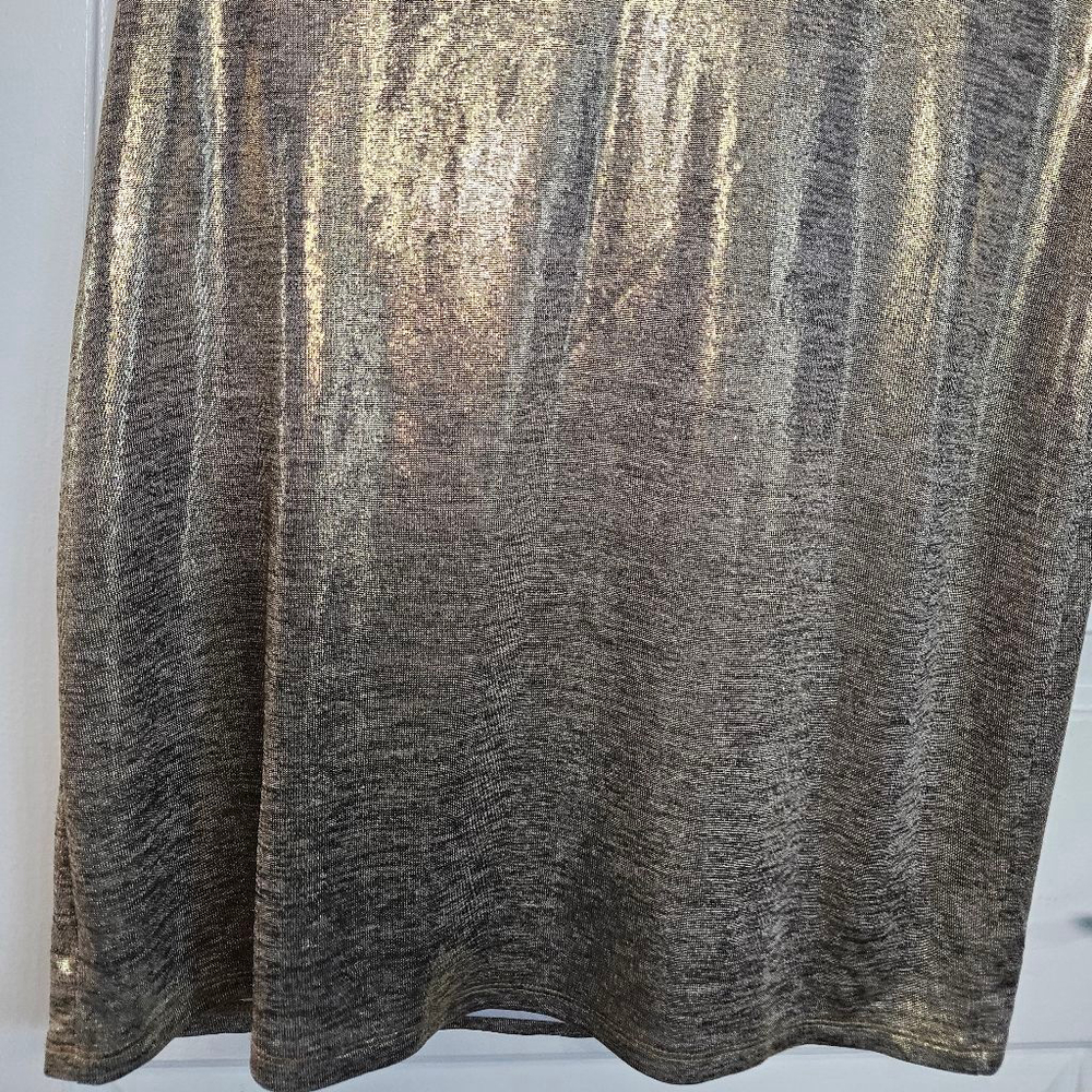 WHBM med shimmery gold midi sheath dress - Picture 9 of 10